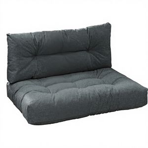 <span class=keywords><strong>Coussin</strong></span> de palettes d'extérieur Traumnacht <span class=keywords><strong>en</strong></span> mousse expansée, pour ensemble de mobilier de salon 2 places (sièges et dossiers), Anthracite, Fabriqué <span class=keywords><strong>en</strong></span> Chine - Product Image 1