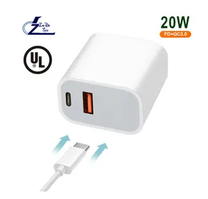 20w טעינה מתאם סוג c pd charger18w usb USB מטען טלפון מהיר qc