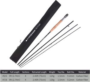 ชุดคันเบ็ดตก<span class=keywords><strong>ปลา</strong></span>คาร์บอนไฟเบอร์แบบ 4 ท่อน ขนาด 9 ฟุต ปรับแต่งได้ตามความต้องการของ OEM พร้อมรอก กล่องใส่คันเบ็ด และอุปกรณ์เสริม สำหรับตก<span class=keywords><strong>ปลา</strong></span>แบส <span class=keywords><strong>ปลา</strong></span>เทราต์ <span class=keywords><strong>ปลา</strong></span>คาร์พ ในลำธาร - Product Image 2