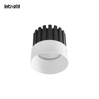 Plafonnier LED COB encastré à design modulaire IP65 avec grille en nid d'abeille en option, 10W 15W 25W, dimmable
