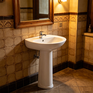 Juego de Sanitarios de Cerámica de Dos Piezas, Diseño Moderno y Económico, Inodoro y Lavabo, Conjunto de Baño - Product Image 3