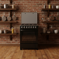 Cuisinière autonome en promotion : Combinaison cuisinière à gaz 3 brûleurs/1 plaque chauffante avec four pour les grands appareils de cuisine