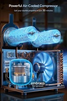 Machine à slush commerciale à 2 réservoirs 30L avec contrôle de température indépendant et panneau numérique, pour boissons glacées, idéale pour les fêtes en extérieur et les restaurants