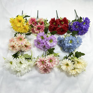 MeiYang 5 cabezas GuanYin crisantemo DKB boda flor de seda arreglos florales elegante corredor de pasillo Floral - Product Image 4