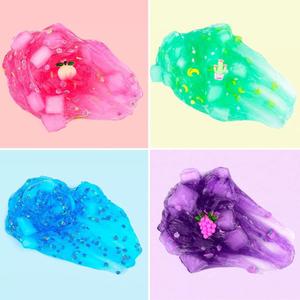 CHENXI Nouveau Design 70ml Slime Cristal Ultra Doux Transparent Coloré Parfumé Kit de Jouets Éducatifs DIY Sûr Non Toxique 9 Couleurs Anti-Stress - Product Image 4
