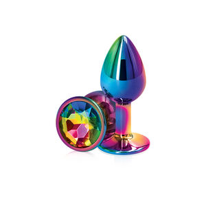 Metal duro inoxidable en forma de corazón colorido con joya anal plug juguetes sexuales para juego de pareja - Product Image 3