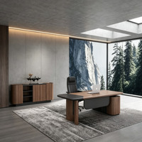 Ensemble de chaises de bureau de direction, mobilier de bureau commercial moderne haut de gamme élégant pour président, directeur général