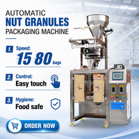 Machine d'emballage verticale VFFS entièrement automatique pour granulés, équipement de remplissage et de scellage de noix, haute productivité, fabriqué en Chine