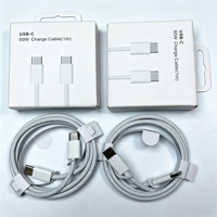 Cable de carga rápida trenzado universal de 1m y 60W, USB-C a USB-C, para iPhone 15/16/17