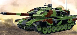 Đồ Chơi Máy Nghe Nhạc Vũ Trang Xe Tăng Xây Dựng Khối WW2 Quân Đội Leopard 2A6 Mô Hình Xe Tăng (1043Pcs) Thân Cây Đồ Chơi Quà Tặng Cho Người Lớn Và Trẻ Em - Product Image 5