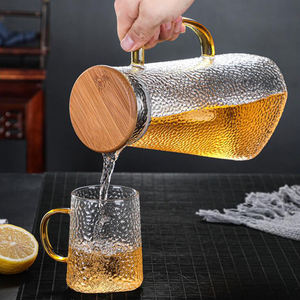 เหยือกแก้วโบโรซิ<span class=keywords><strong>ล</strong></span>ิเกตทนความร้อน ทำมือ รูปทรงสามเหลี่ยม ความจุ 1200 มล. ดีไซน์ทันสมัย เป็นมิตรกับสิ่งแวด<span class=keywords><strong>ล</strong></span>้อม เหมาะสำหรับชาเย็น น้ำผ<span class=keywords><strong>ล</strong></span>ไม้ - Product Image 2