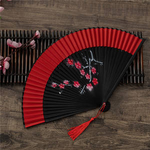 Con pintura ecológica para TikTok Didi Dance Wedding Red Dance Red Bamboo Dance Cheongsam Fan - Product Image 2
