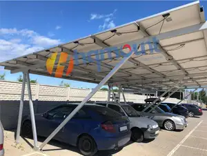 Staffa per Carport solare con montaggio a terra e supporto per garage con struttura in alluminio per Carport residenziale solare