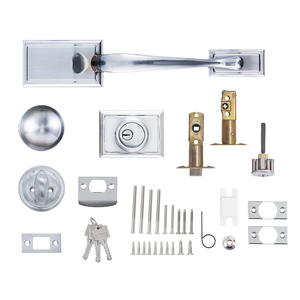 2025 phong cách Châu Âu nội thất cửa xử lý khóa thép đơn giản Thiết kế cho biệt thự khách sạn phòng họp cửa gỗ khóa xi lanh - Product Image 1