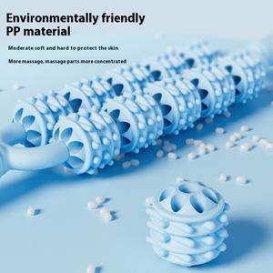 Bâton de massage de dent de loup à dix roues promotionnel transfrontalier Yoga Mace Sensory Calf Muscle Relaxation Roller Shaft Massager Gift - Product Image 4