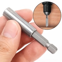 60mm 1/4in tige hexagonale tournevis magnétique tige d'extension barres support adaptateur de foret électrique changement rapide pièces d'outils à main