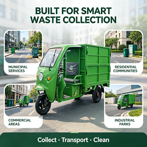Triciclo Elettrico per Rifiuti con Capacità di Carico 500kg HX1200DZH-1, <span class=keywords><strong>Dimensioni</strong></span> 3200*1200*1850mm, 24 Tubi, Controller Personalizzabile OEM - Product Image 3