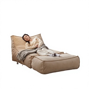 Sillón Puff de Espuma Comprimida, Sofá Perezoso Relleno de Esponja, Asiento Individual Grande con Respaldo para Sala de Estar, Tatami, Uso Interior y de Ocio - Product Image 1