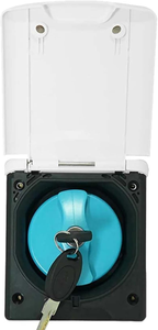 Capuchon <span class=keywords><strong>d</strong></span>'entrée <span class=keywords><strong>d</strong></span>'<span class=keywords><strong>eau</strong></span> pour camping-car avec couvercle étanche et clés pour caravane, camping, remorque, camping-car, bateau marin - Product Image 4