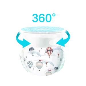 AID CARE Couches-culottes jetables premium pour bébé, ultra-fines, surface sèche, protection anti-fuites 3D, feuille arrière respirante en tissu non tissé - Product Image 6