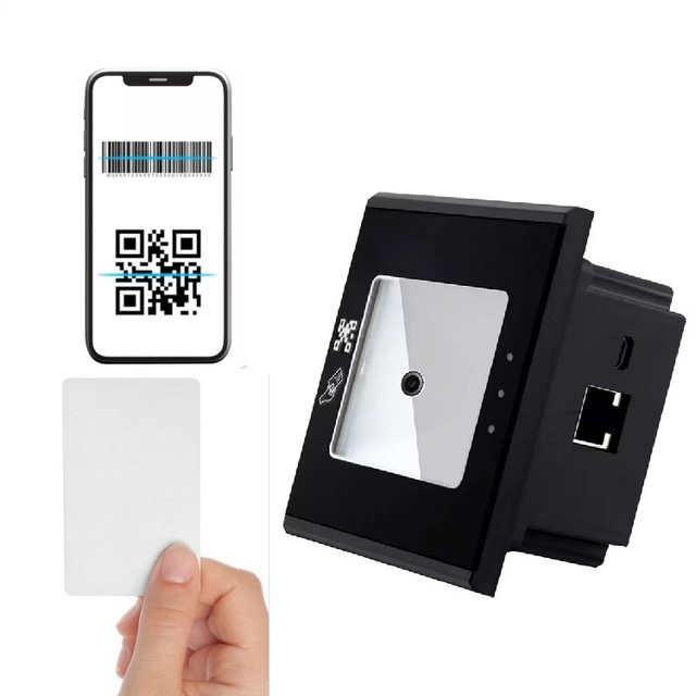 Free SDK QR Code Access System WG26/34 USB RS485 RS232 QR Code Barcode Scanner  RFID TCP/IP QR Code Reader
