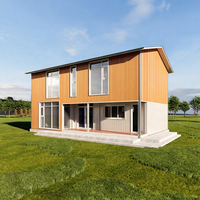 Appartement Modulaire Conteneur Détachable Personnalisable à 2 Étages avec Panneaux Sandwich Métalliques Isolés, 3 Chambres et 2 Salles de Bain