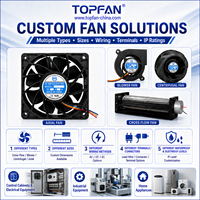 Ventilador de Refrigeración de CC de 220 mm, IP65 IP68, Resistente al Agua y a Salpicaduras, para Exteriores, de Alto Voltaje, para Equipos de Estación, 220 x 60 mm, Eléctrico, OEM