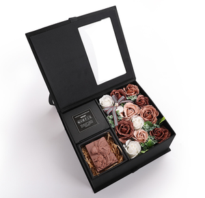 Custom Luxury Valentine's Day Paper Gift <strong>Flower</strong> Packaging <strong>Box</strong> With Clear Window - Product Image 4