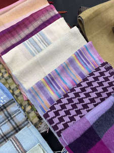 Bufanda de Invierno 2025, Nueva Llegada, Gruesa y Pesada, Tejido Artístico, Pashmina de Doble Cara, 100% Algodón, Patrón Argyle, Cálida - Product Image 3