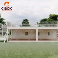 Cbox Bâtiments Modulaires Préfabriqués Modernes pour Écoles et Bureaux, en Panneaux Sandwich Ignifuges, Salles de Classe Démontables, Maisons Conteneurs