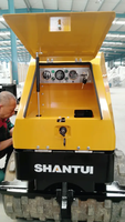 Rouleau compresseur à double tambour Shantui SR016W de marque chinoise, à vibration et compactage efficaces, pour les petits entrepreneurs et l'entretien municipal