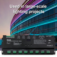 Nuevo producto Bar KTV 24 canales voltaje constante RGB RGBW DMX512 controlador RDM decodificador para luz de escenario