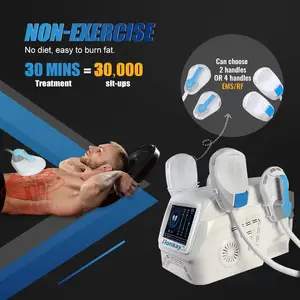 Estimulador de braço ems muscular profissional ems eletrônico máquina de estimular o músculo equipamento de beleza com 4 alças máquina ems