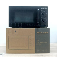 Home Micro-ondes 20L Blanc Multifonction Plateau Tournant Sortie Mécanique Timing Dégivrage Chauffage