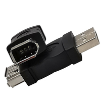 Adaptateur de prise femelle vers USB2.0 mâle Firewire IEEE 6 broches 1394