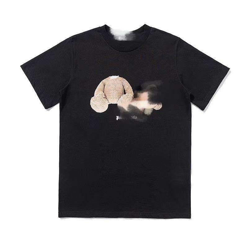 Angel Headless Bear Palm Tree Printed Trendy Teddy Bear T-Shirt for Boys  Girls Loose Short-Sleeved Fitness Clothing