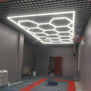 Lampe de travail LED hexagonale en nid d'abeille pour <span class=keywords><strong>garage</strong></span>, station de lavage automobile et detailing, éclairage de plafond - Product Image 6