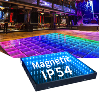 RVB extérieur imperméable a mené la piste de danse légère de mariage d'étape du miroir 3D