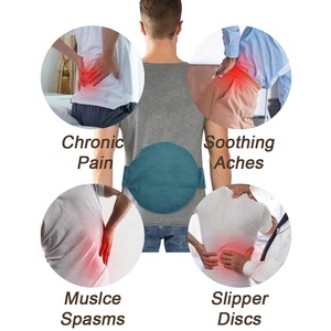 แผ่นประคบร้อนไฟฟ้าบรรเทาอาการปวดแบบถ่วงน้ำหนัก พร้อมความร้อนชุ่มชื้นสำหรับเอว ใช้กับไมโครเวฟได้ บรรเทาความวิตกกังวล - Product Image 3