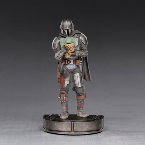 Figurine de collection en résine de chasseur de primes et bébé extraterrestre de science-fiction, modè<span class=keywords><strong>le</strong></span> décoratif pour adultes, en boîte - Product Image 3