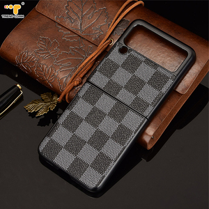 2 in 1 warna Hybrid Shock Proof perlindungan yang baik keras plastik cetak kulit PU stiker ponsel penutup cetakan Z <span class=keywords><strong>Flip</strong></span> 3 Case <span class=keywords><strong>2025</strong></span>