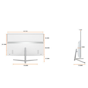 Oem kinh doanh tất cả trong một PC 21.5 /23.8 inch 8GB <span class=keywords><strong>RAM</strong></span> 256GB SSD Máy Tính Máy tính để bàn máy tính tất cả trong một - Product Image 3