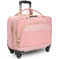Sac de voyage d'affaires unisexe personnalisé avec fermeture éclair, motif lettres, et roulettes pour poussette