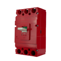 Disyuntor de caja moldeada termomagnética de línea de carga rojo OEM 1140V400M 690V 1000V 1140V 18kA 22kA 3 polos 400A para minería