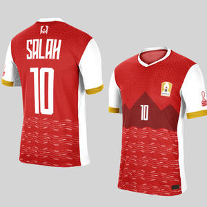 Maillots de football personnalisés du Moyen-Orient pour équipes, T-shirts à col en V, uniformes des équipes du Qatar et de l'Irak, maillots de football rétro - Product Image 5