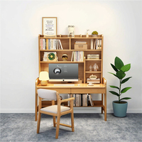 Bureau et chaise d'ordinateur en bois massif Home Study Bedroom Dining Chair Computer Desk Study Table