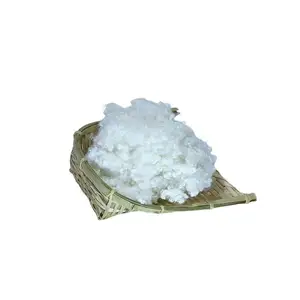 Recycled 100% Polyester Staple Fiber Stuffing Cotton Filling Material Recycled White Polyester Fiber