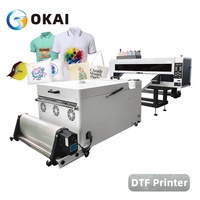 Machine d'impression de t-shirts DTF OKAI A1 24 pouces, imprimante DTF 60 cm avec double tête I3200