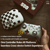 Control Inalámbrico Compatible con BT para Juegos, Gamepad para Consola Switch, Joystick con Vibración para PC/Android/iOS
