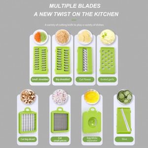 Multifunctional 16 in 1 Fruit <b>Vegetable</b> Onion Slicer Dicer Spiralizer <b>Shredder</b> Hand Graters <b>Vegetable</b> Chopper Cutter - Product Image 4